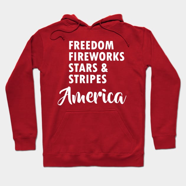 4th of July Hoodie by TeeAMS